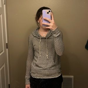 Gray hoodie sweater